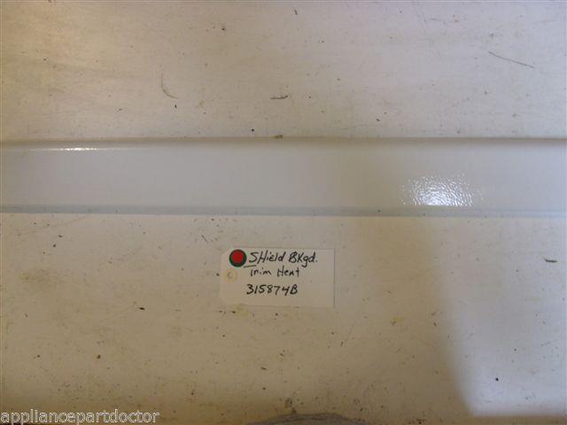 Amana STOVE 315874B Shield, Bkgd Trim Heat USED PART Amana STOVE 315874B Shield, Bkgd Trim Heat USED PART
